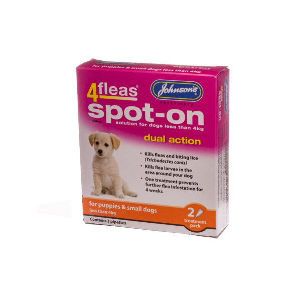 Johnsons-4Fleas Spot On Puppies and Small Dogs