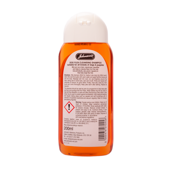 Dog Flea Cleansing Shampoo 200ml