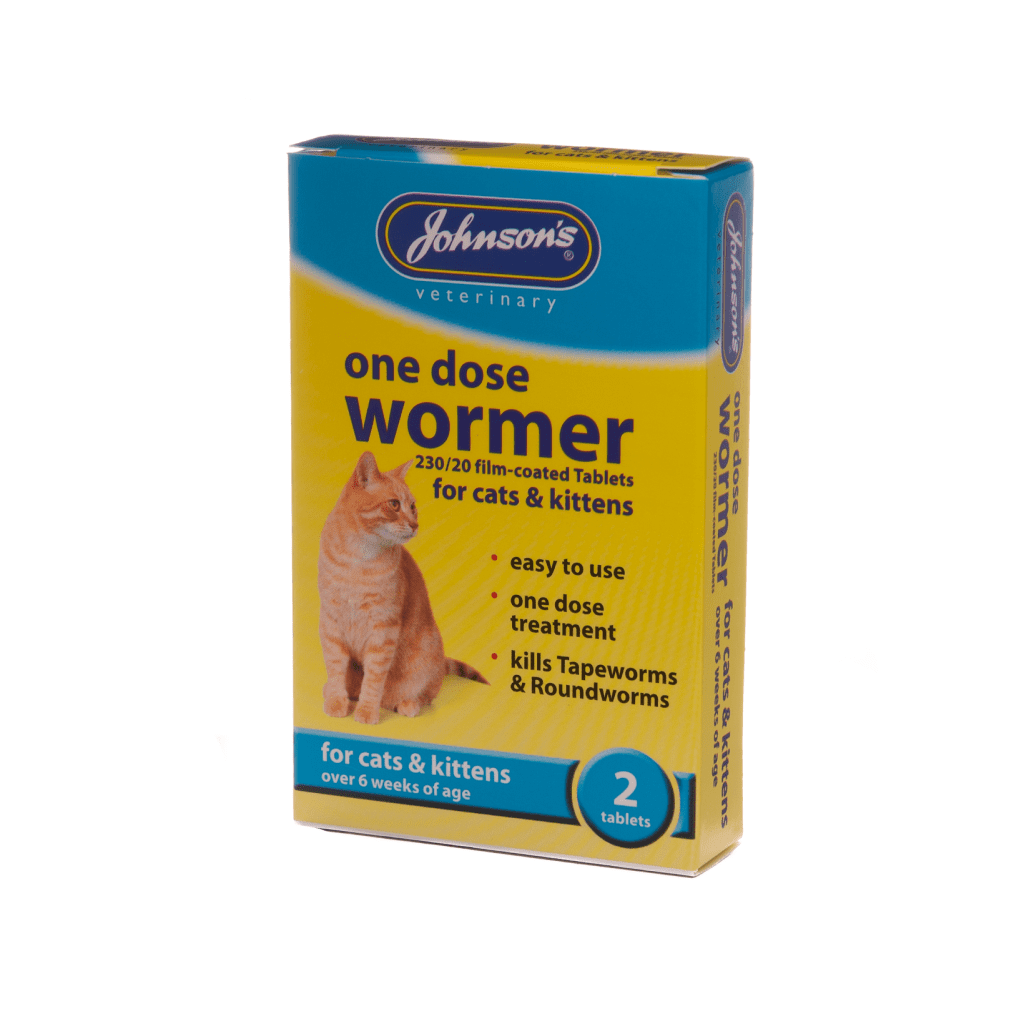 B059 One Dose Wormer Cats and Kittens pack of 6 Johnsons Veterinary