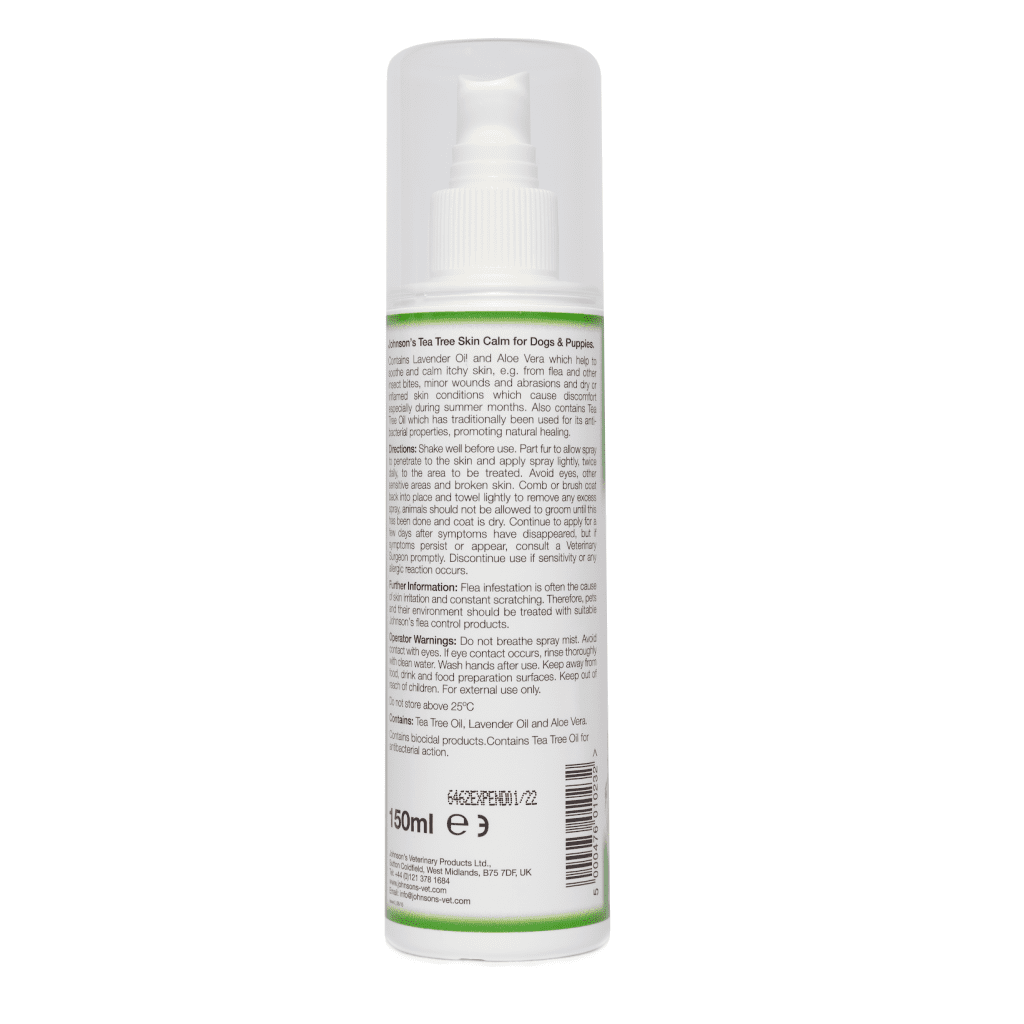 A023 Tea Tree Skin Calm Spray - Pack Of 6 | Johnsons Veterinary Products