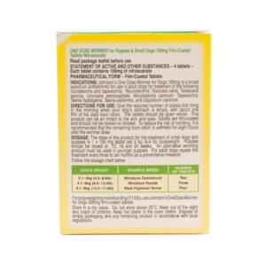B051  One Dose Wormer – Size 1 – pack of 6