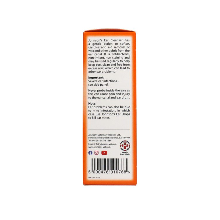 A076 Ear Cleanser Pack Of 6 New Improved Packaging! Johnsons