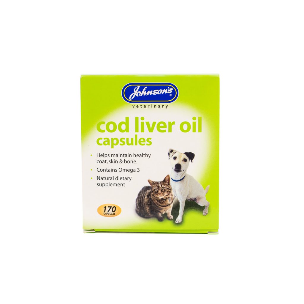 S019 Cod Liver Oil Capsules pack of 3 Johnsons Veterinary Products