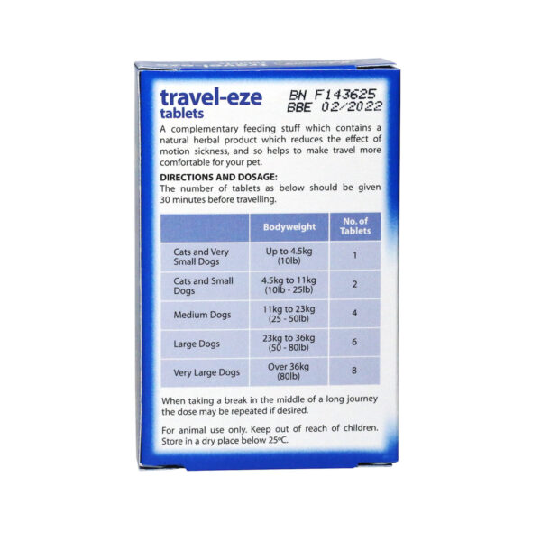 travel eze for dogs ingredients