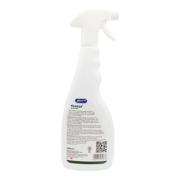 C063 <br> VIRENZA Disinfectant <br> Broad Spectrum Virucidal Disinfectant 500ml <br> Pack of 6 - Image 2
